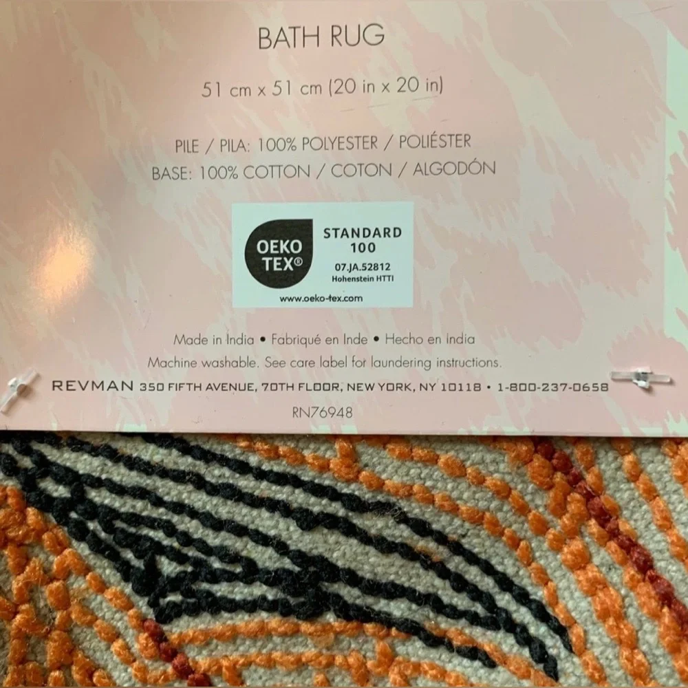 Betsey Johnson Pumpkin Cat Bath Rug